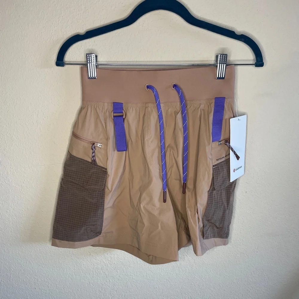 NWT Lululemon Multi-Pocket Cargo High-Rise Hiking Short 5" Size 2 - Picture 8 of 12